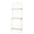Scaffale Portavasi e Ripostiglio a 3 Ripiani in Metallo da 173 cm - Interno/Esterno