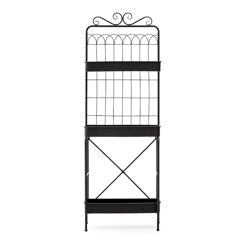 Scaffale Portavasi e Ripostiglio a 3 Ripiani in Metallo da 173 cm - Interno/Esterno